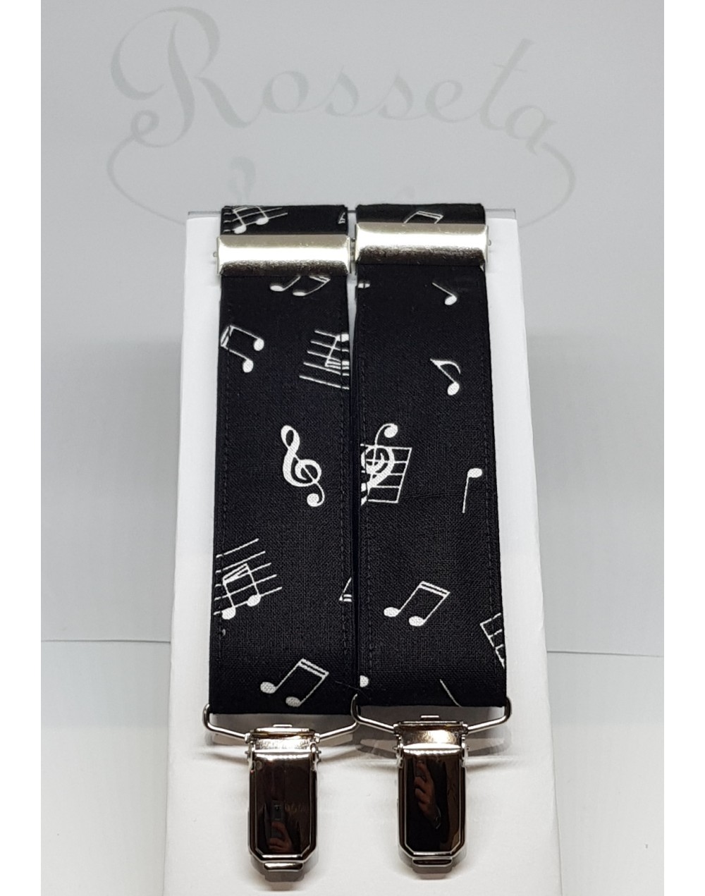 Conjunto de pajarita y tirantes negra cachemir marrón Conjunto de pajarita y tirantes negra cachemir marrón