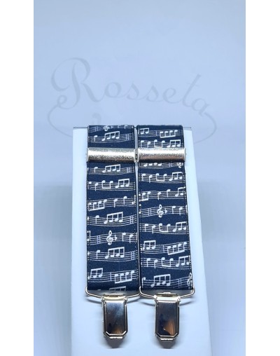 Tirantes negros notas musicales