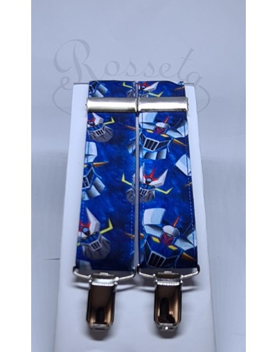 Corbata azul marino con detalles en blanco
