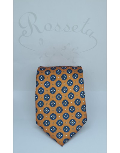 Corbata naranja/azul